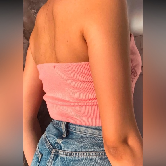 SAINTS + SECRETS HALTER TOP Pink bow bodysuit summer pool beach size medium NWT! - Picture 2 of 9